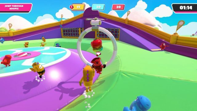 fall guys mini-games hoopsie daisy