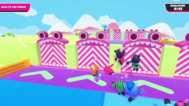 fall guys mini-games door dash