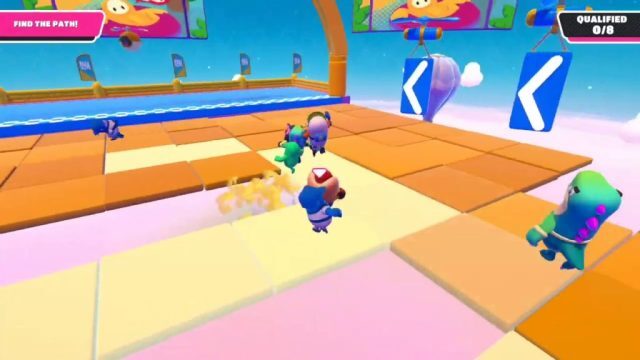 fall guys mini-games tip toe