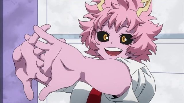 my hero academia female characters: Mina Ashido
