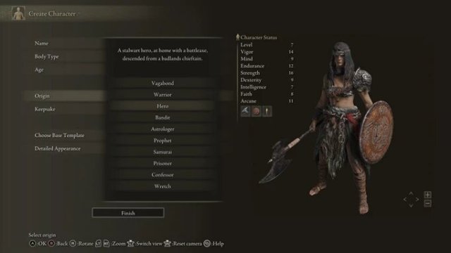 elden ring best class for beginners- hero