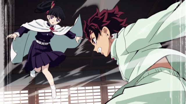 kanao tsuyuri and tanjiro battle