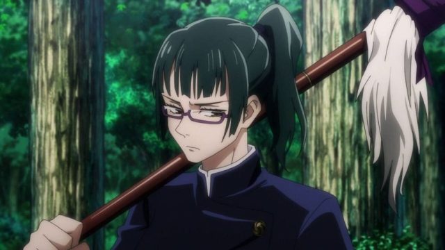 maki zenin with her weapon